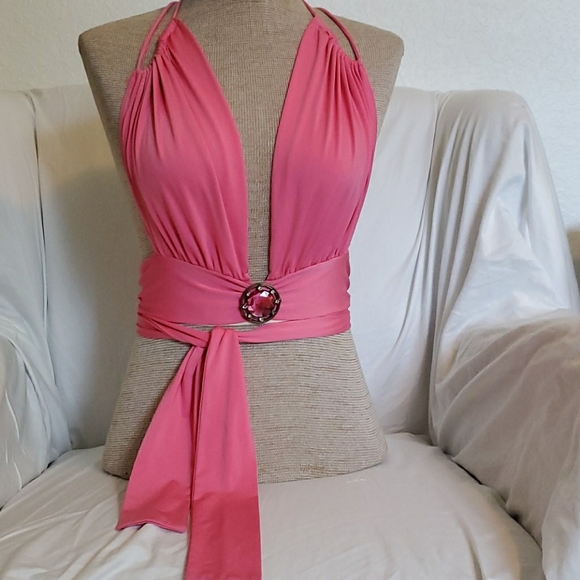 Backless Halter top Silky - Picture 1 of 4
